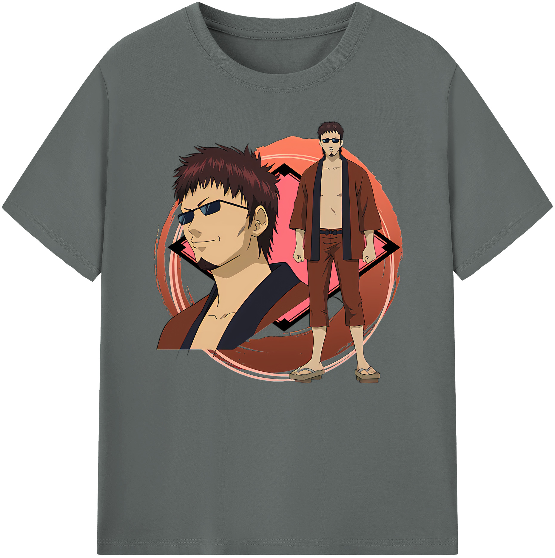 （画像用） ぎんたま 坂田銀時（さかたぎんとき） 神楽 志村新八（しむら しんぱち） GINTAMA Sakata Gintoki Kagura Shimura Shinpachi 綿100％ メンズ半袖Tシャツ｜肌触りやわらか＆通気性